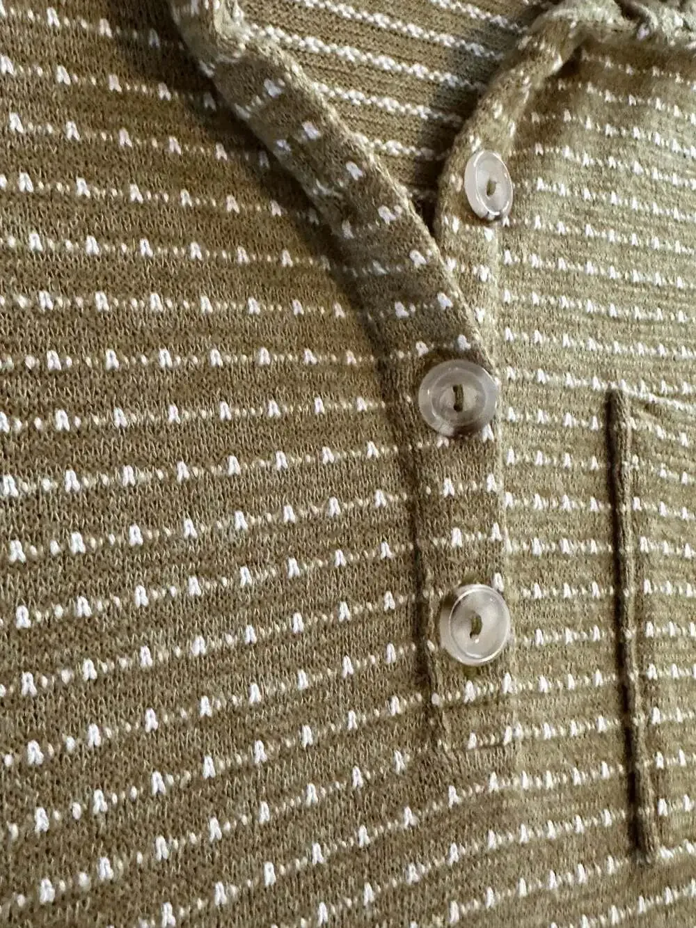 Gilli Olive Green Textured Retro Sporty Polo Collared Preppy Mini Dress Size S - Picture 7 of 10